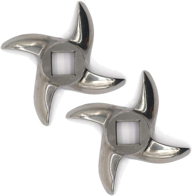 2 Pcs #12 Meat Grinder Blade Stainless Steel Knife Cutter Replacement for Grinde
