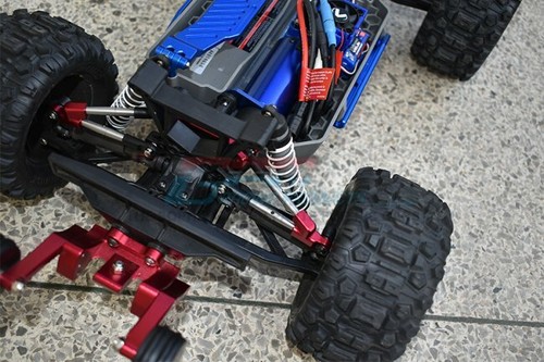For Traxxas HOSS Metal Upgrade REAR TIE RODS W/ STABILZER HS049R -BLUE- - Picture 3 of 6
