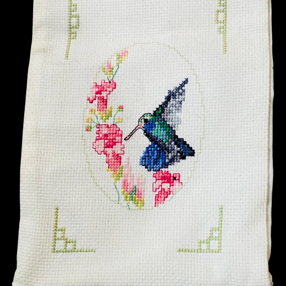 Janlynn HUMMINGBIRD BELL PULL 125-01 Counted Cross Stitch Wall Hanging Vtg - Image 3 of 4