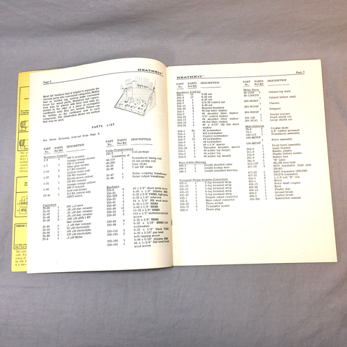1960 Heathkit Assembly Manual Only for Marine Depth Sounder Model M1-10 Fishing - Foto 7 di 10