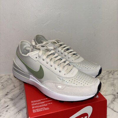 Nike Dx9528-002 Waffle One Leather  Phantom  Cream Pistachio Green Swoosh Size 8