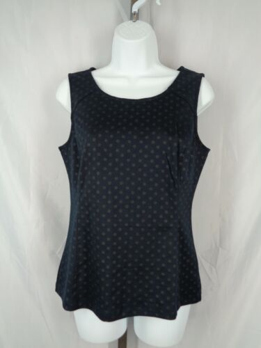 Banana Republic Navy Blue Polka Dot Sleeveless Top Blouse Size 6 New