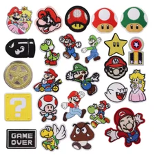 NINTENDO SUPER MARIO - LUIGI - YOSHI - Embroidered Iron-On Patches - YOU PICK