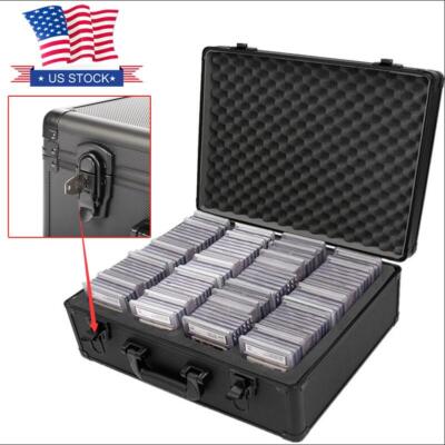 Graded Card Storage Box Case for BGS/PSA Sport Trading Slabs Protector  w/Lock | eBay