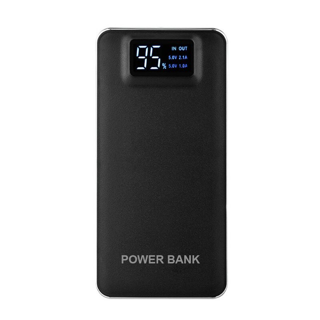 US 50000mAh Portable Power Bank 2 USB LED LCD External Battery Charger For Phone