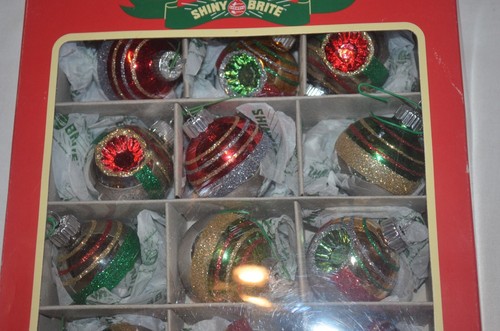 Christopher Radko Shiny Brite Ornament Set of 12 - Picture 8 of 9