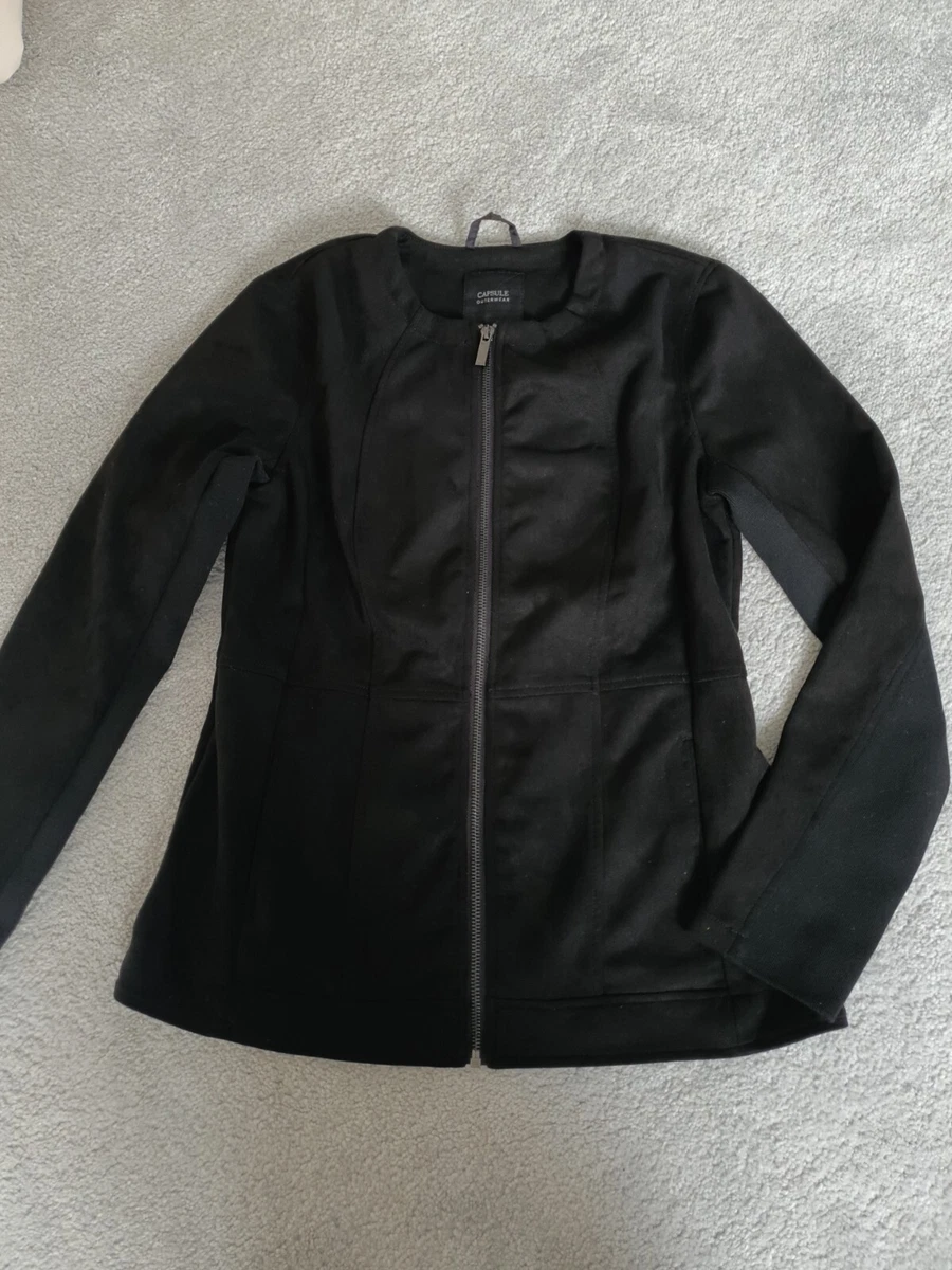Stretchy leather best sale jacket