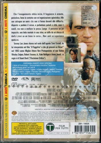 U.S. MARSHALS CACCIA SENZA TREGUA 1998 Edizione Speciale LEE JONES DVD SIGILLATO - Picture 4 of 4