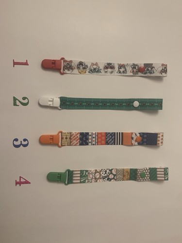 1 Pc In 1 Pack | Baby Pacifier Clip Chain | 1 Color | Polyester | 0-24M - Picture 6 of 7