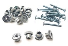 DOSKOCIL Original Dog Kennel Replacement Metal Nuts  Bolts 1-3/4" 20 LONG PAK 