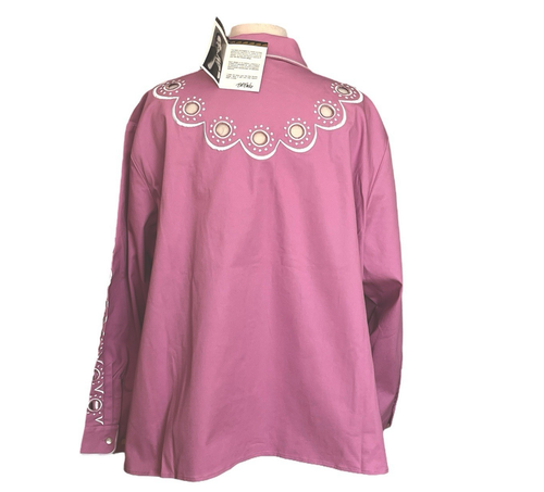 Bob Mackie Wearable Art Blazer Jacket Sz 3X Lavender Cutouts Lg Slv Buttons NEW - Picture 5 of 12