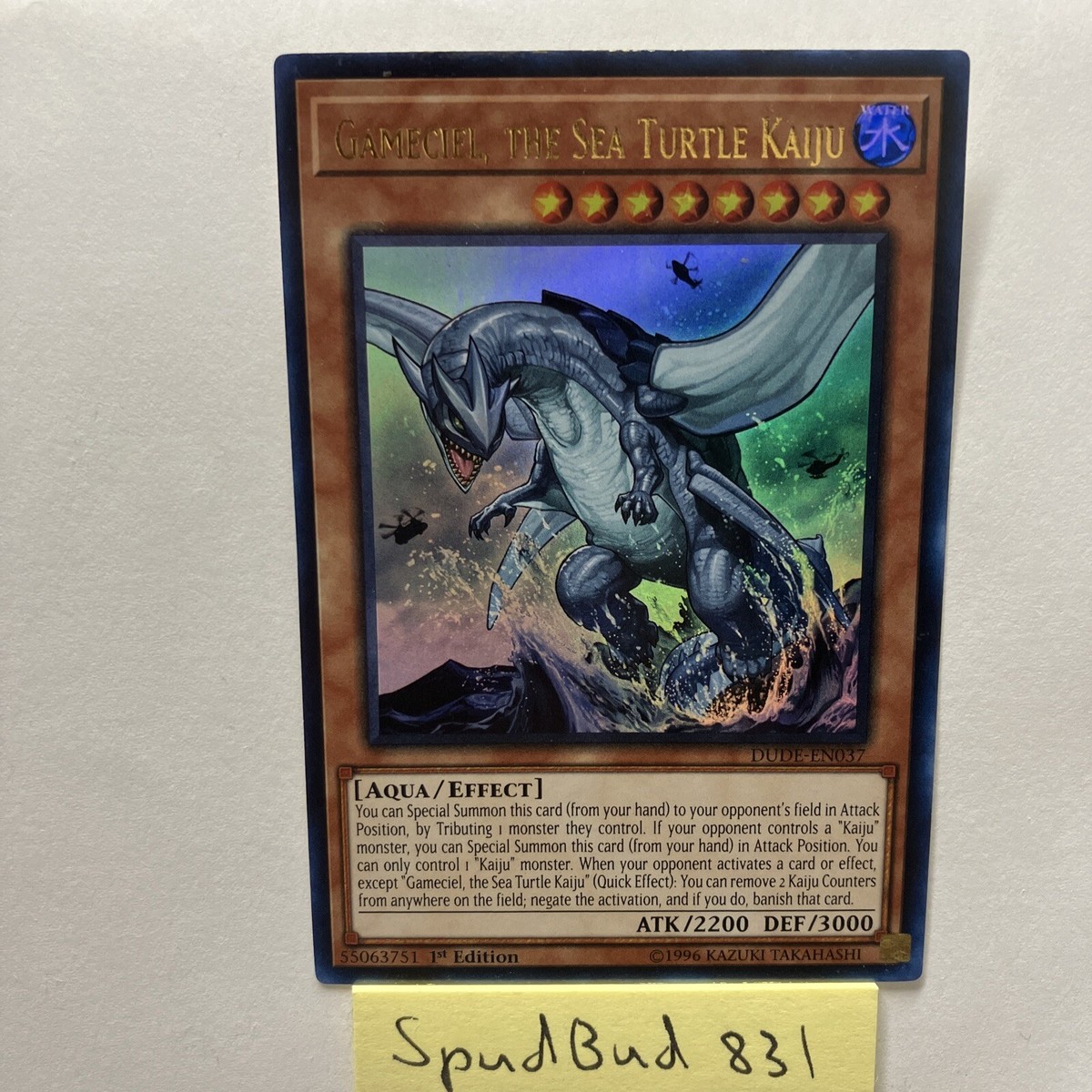 Gameciel, The Sea Turtle Kaiju Ultra Rare DUDE-EN037 (Lightly