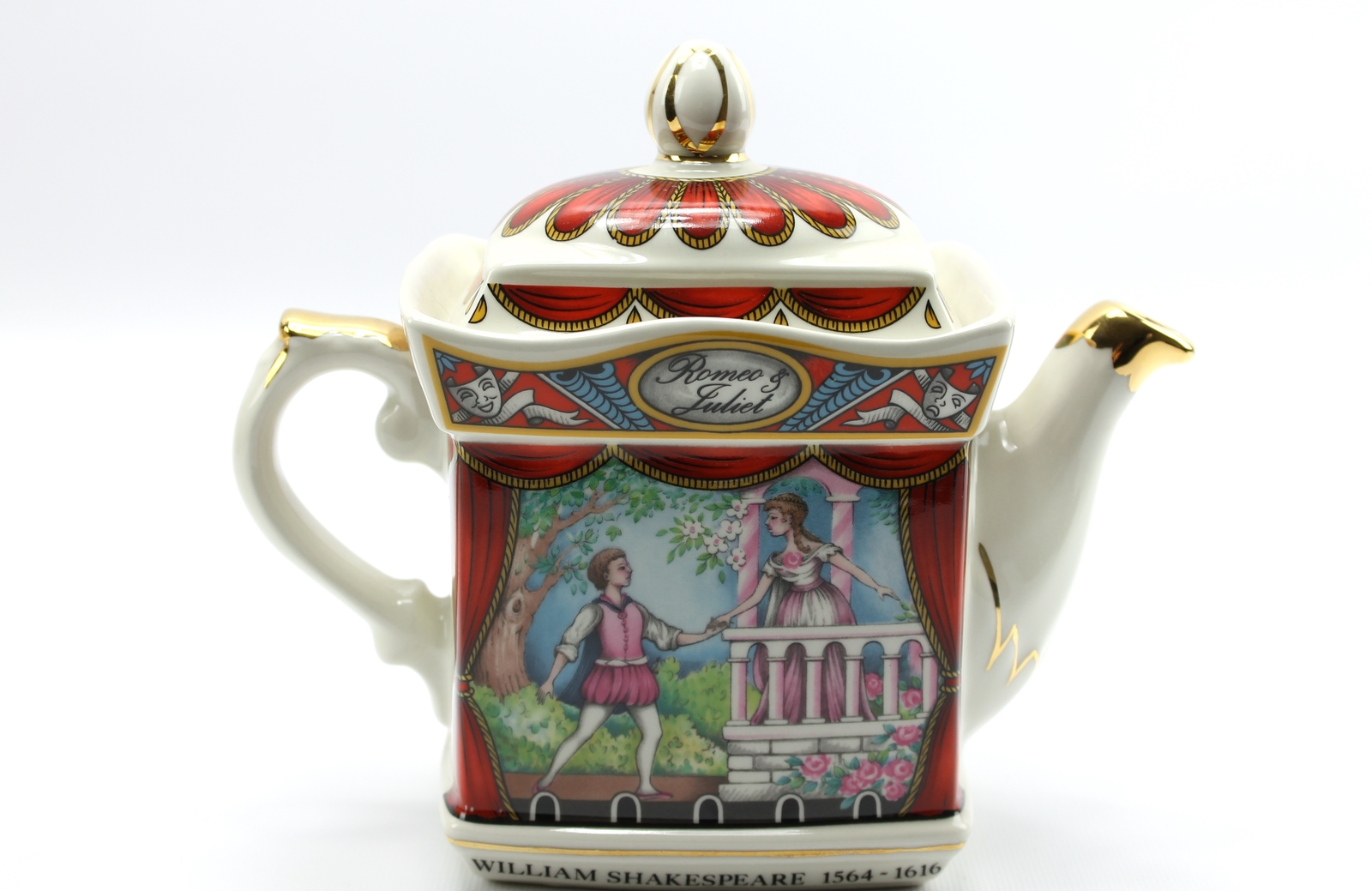 James Sadler Shakespeare Romeo & Juliet Ceramic Teapot England eBay