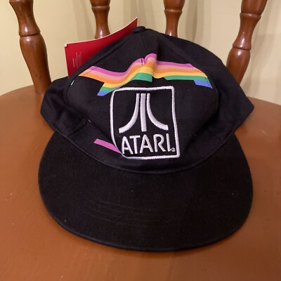 Atari Video Game Hat Unisex Adult Snapback 2015 Black Cap New