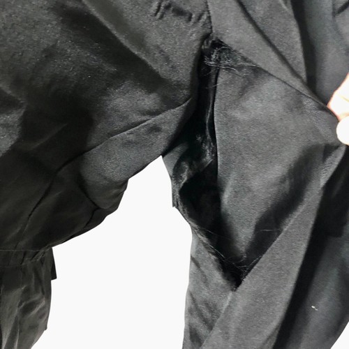 Vintage Edwardian Victorian Shirt Waist Pleated Blouse Black As Is Fragile S/M - Picture 5 of 24