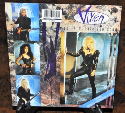 Vixen Not A Minute Too Soon (Radio Edit) USA 1990 7  vinyl Single Excellent plus