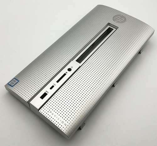 HP Pavilion 570-P Desktop Front Bezel Chassis Cover Silver 919812-003 Grade B - Picture 1 of 3