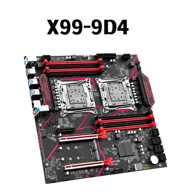2025 NEW X99-9D4 Dual CPU Motherboard LGA 2011-3 Intel E5 V3 V4 DDR4 Mainboard - Image 4 of 4