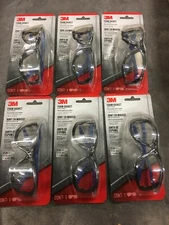 Case of 6 Pair 3M Foam Gasket Safety Eyewear Glasses Adult Impact Resistant NEW!