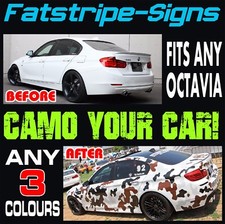 to fit SKODA OCTAVIA CAMO GRAPHICS STICKERS STRIPES DECALS 1.6 1.8 2.0 230 VRS