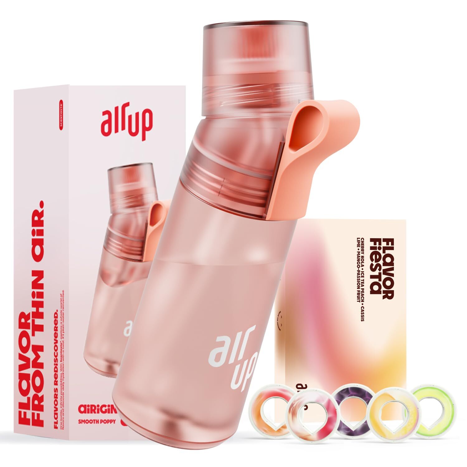 AIR UP® Bottiglia Gen2 Starter Set originale con baccelli in 5 sapori borracc...