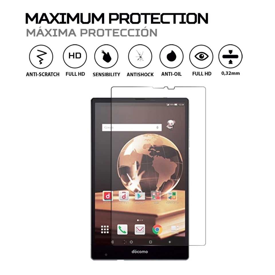 ANTISHOCK Protector Pantalla para Tablet Sharp Aquos Pad SH-05G Foto 2 de 4
