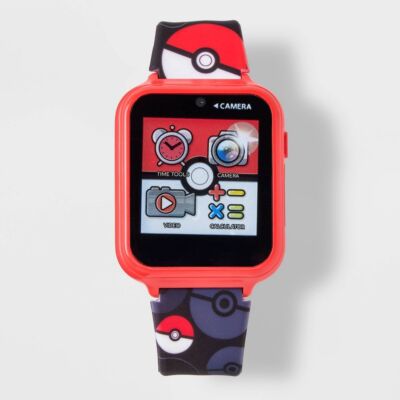 Boys' Pokémon Interactive Watch - Black/Red