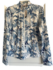 NWT TOMMY BAHAMA SIZE LARGE BLUE  WHITE GOLF  TENNIS JACKET