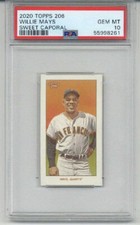 2020 TOPPS 206 SWEET CAPORAL BACK WILLIE MAYS CARD GIANTS PSA 10 LOW POP RARE