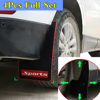 Splash Guards Full Set Front Rear Mud Flaps for Ford Fiesta Hatchback 2009-2012