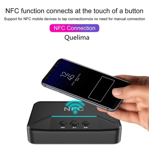 5.0 Adapter Receiver Stable Black USB Charging Wireless NFC Bluetoo - Photo 4/12