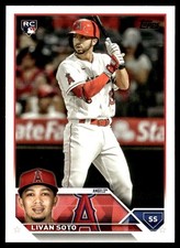 2023 Topps Livan Soto Rookie Los Angeles Angels #371
