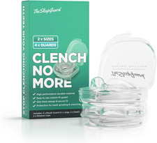 Mouth Guard for Clenching Teeth at Night Pack of 4, Small & Large Sizes &ndash; Cust