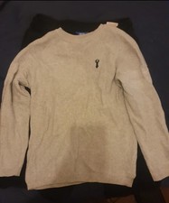 Boys Next Jumper Size 9 Years Light Grey