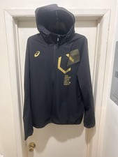 Asics Japan Full Zip Jacket Black Gold Mens X...