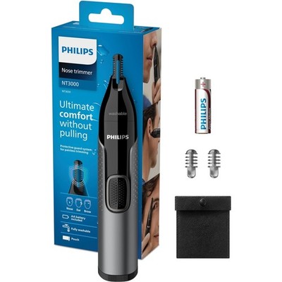 Philips Nasentrimmer Series 3000 Nasenhaar Ohrenhaar Augenbrauen Trimmer Pflege