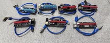 7 PACK PCI-E 1x to 16x Powered USB 3.0 GPU Riser Extender Adapter VER 009S