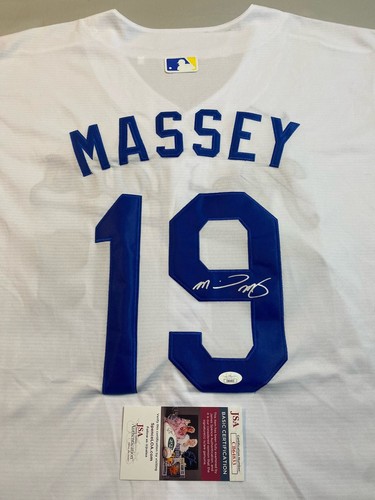 KANSAS CITY ROYALS- MICHAEL MASSEY AUTOGRAPH HOME WHITE NIKE JERSEY JSA CB64833 - Picture 2 of 5