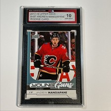 2017-18 Upper Deck Young Guns Andrew Mangiapane Rookie KSA 10 Calgary Flames