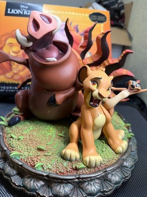 Disney Parks Lion King 30th Musical Figure Statue Simba Pumba Timon Figurine 