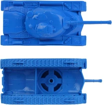 TimMee Toy Tanks for Plastic Army Men - Blue WW2 3pc - Made in USA