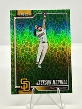 2026 Topps Series 1 Jackson Merrill #229 Green Holiday Foil San diego Padres