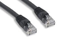 10FT CAT5e Snagless Ethernet Network Patch Cable Black