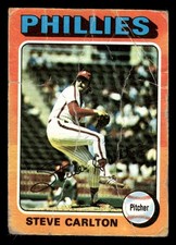 1975 Topps Baseball Card #185 Steve Carlton