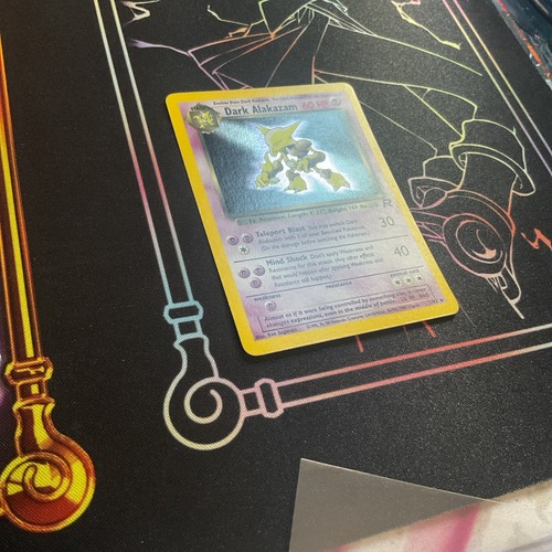 Pokemon WOTC Card - Dark Alakazam - Team Rocket Set - Holo Rare - 1/82 - NM + - Picture 2 of 4