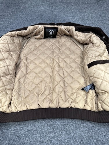 Volcom Majority Jacket Dark Brown Men’s Casual Button Closure Coat Outerwear - Picture 6 of 8