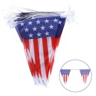 Plastic 4th of July American Flag Pennant Banner American Flag Pennant
