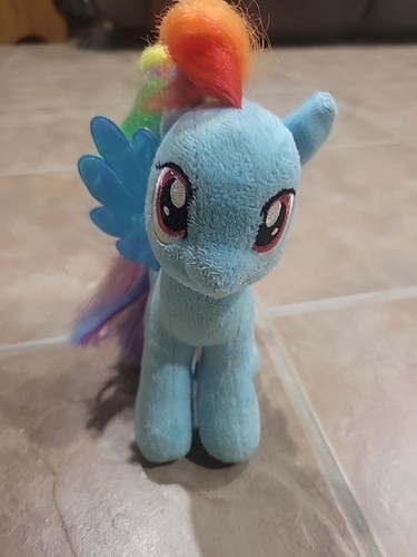 Peluche TY Beanie Baby - Rainbow Dash - My Little Pony - 7"" - Hasbro 2013 - Imagen 1 de 6
