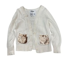 Sonoma Cardigan Sweater Cream Sequin Pockets ...