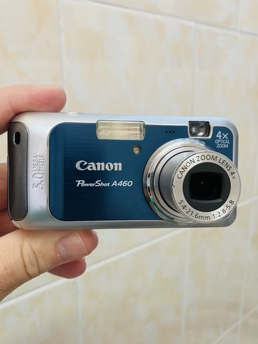 Canon Powershot A460 - 5.0MP Kompakt Digitalkamera getestet funktioniert ohne Akku